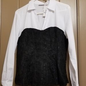 NWT New York & Company corset shirt